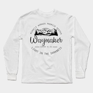 Vintage Waymaker Promise Keeper Miracle Worker Christian Long Sleeve T-Shirt